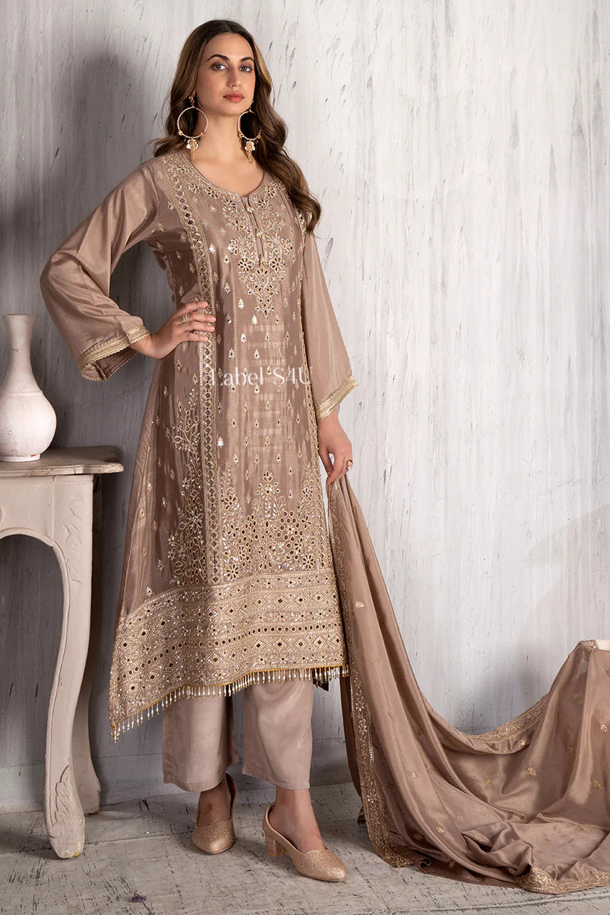 Beinge elegant asymmetrical partywear suit