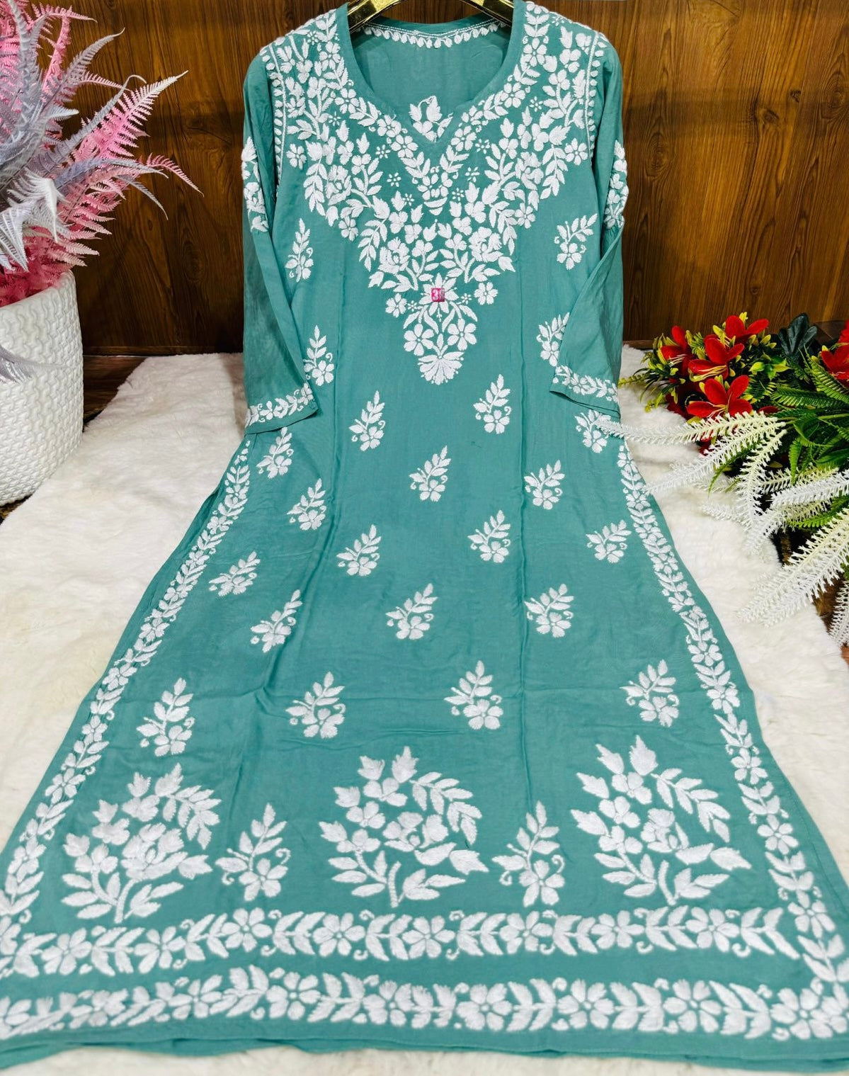 Chikankari modal kurti