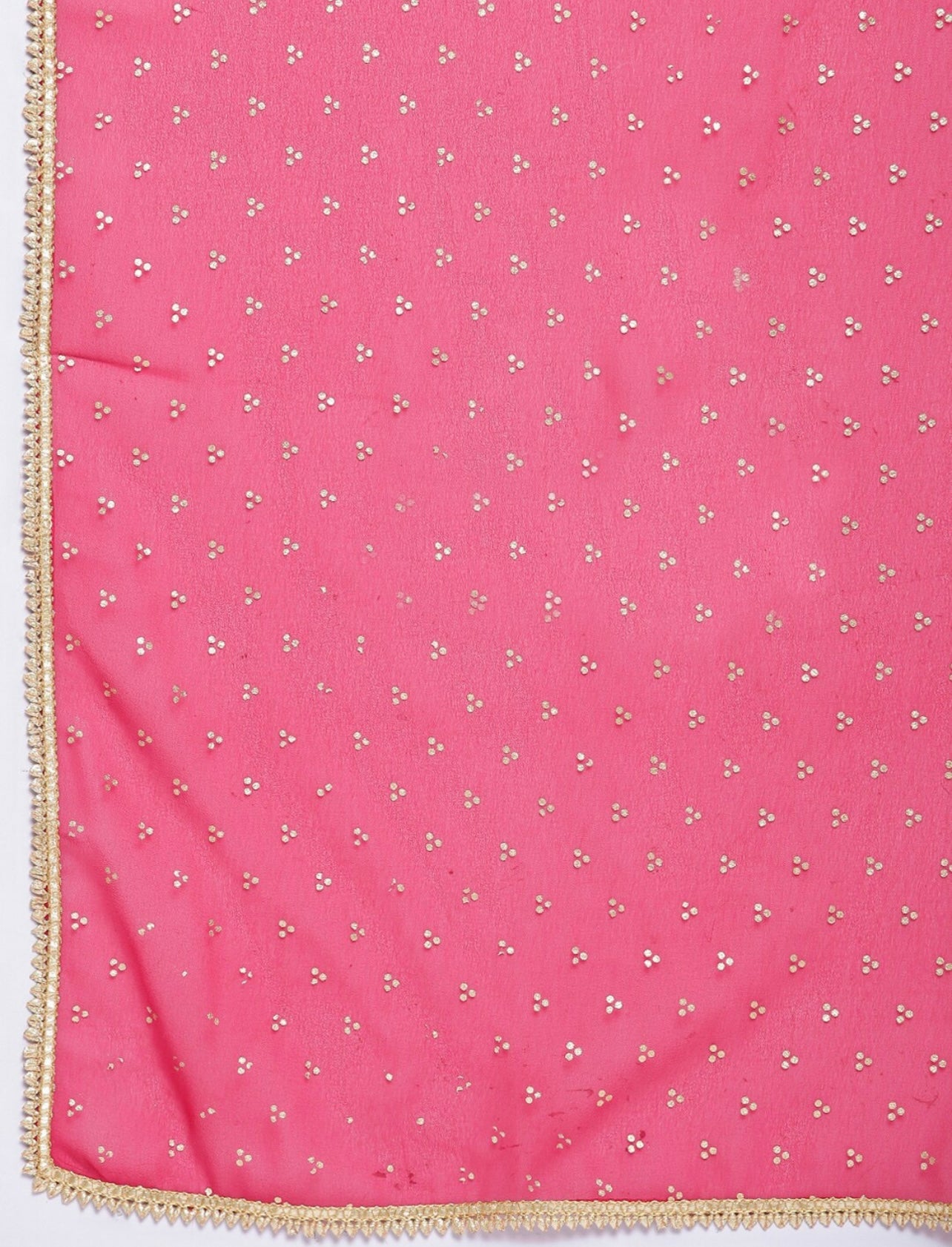 Yellow Kurta set with Red Dupatta