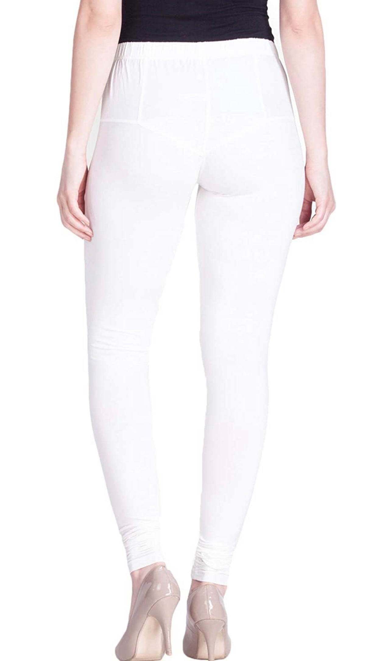 White Premium Lyra Chudidar Leggings