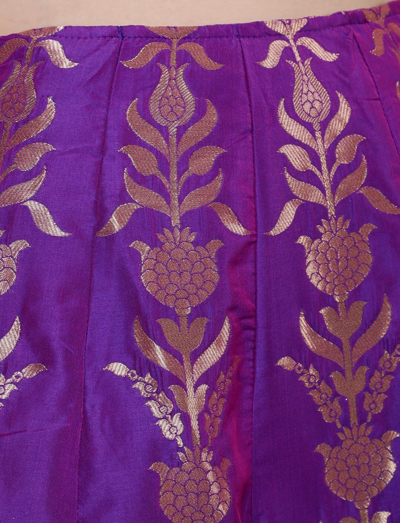 Purple brocade Ready to wear Lehenga choli