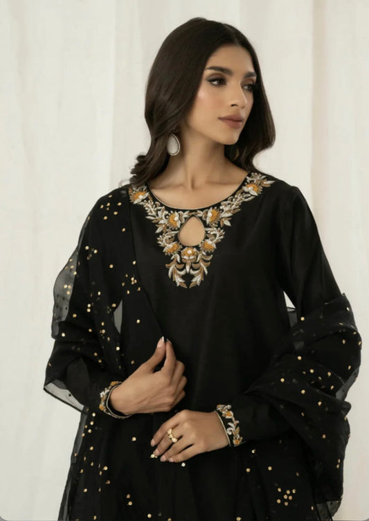 Black elegant farshi salwar suit
