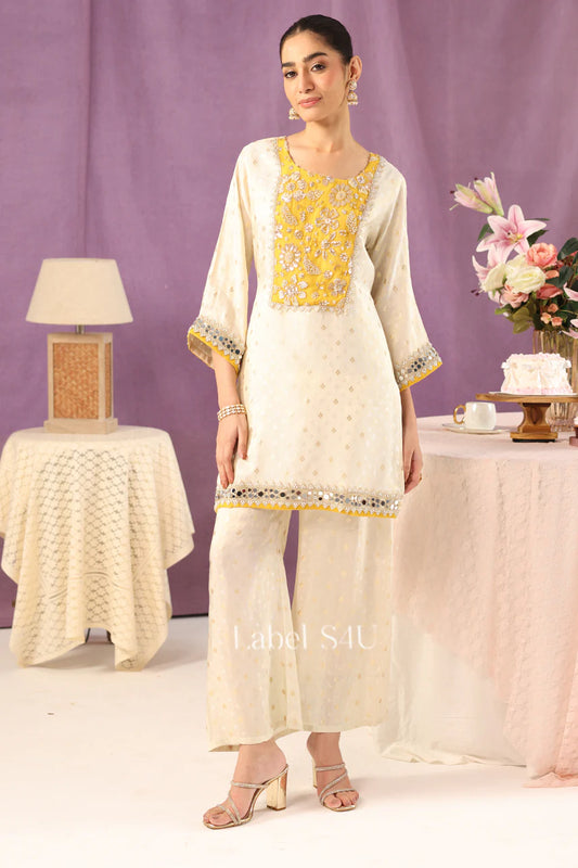 Stunning handwork mirrorwork co-ord set