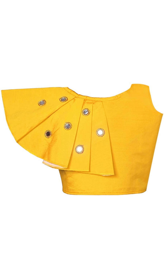 Foil Mirror work Lehenga choli for girls