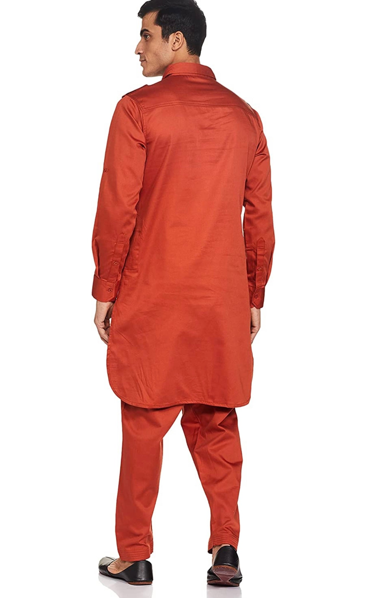 Men's Mustard Pathani Kurta Pyjama set