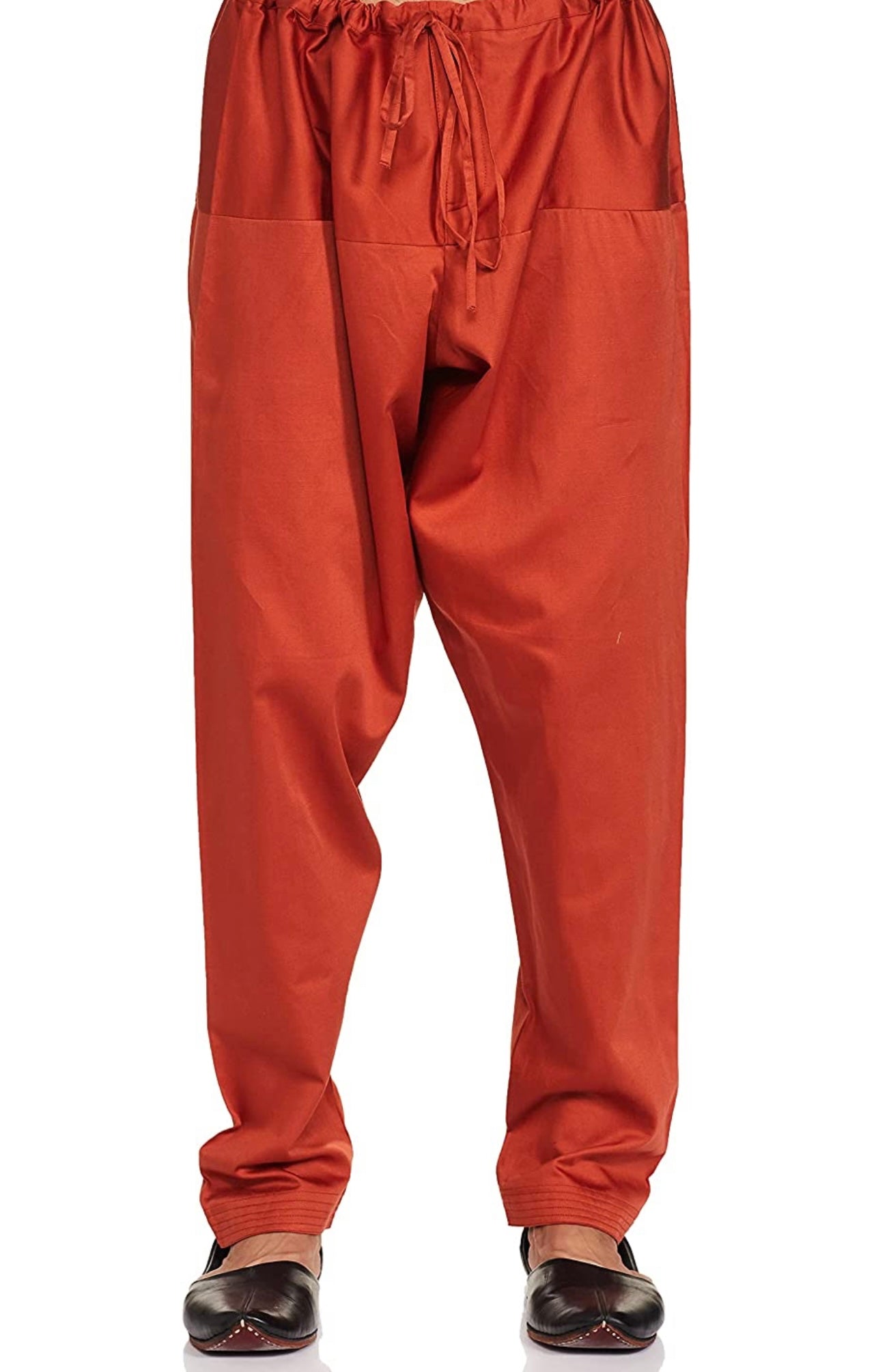 Men's burnt orange Pathani Kurta Pyjama set