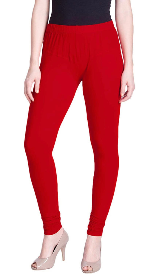 Red Premium Lyra stretchable Churidar leggings