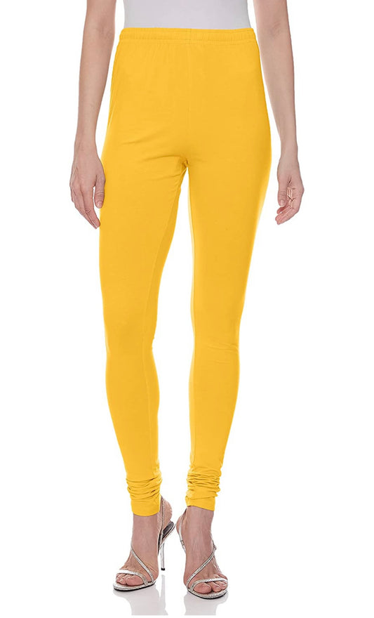 Yellow Premium Lyra Stretcheble Leggings