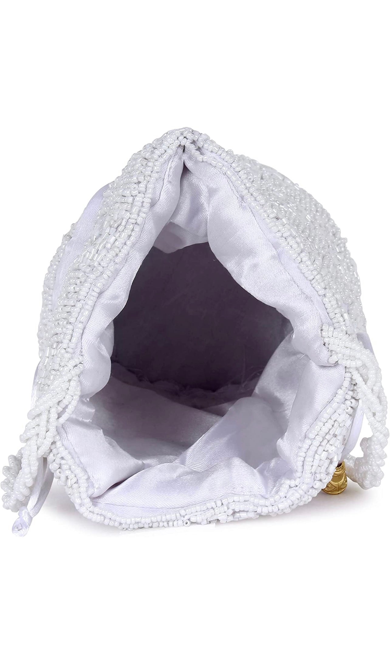 White Classy Designer handmade Potli bag