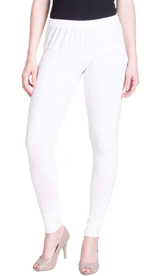 White Premium Lyra Chudidar Leggings