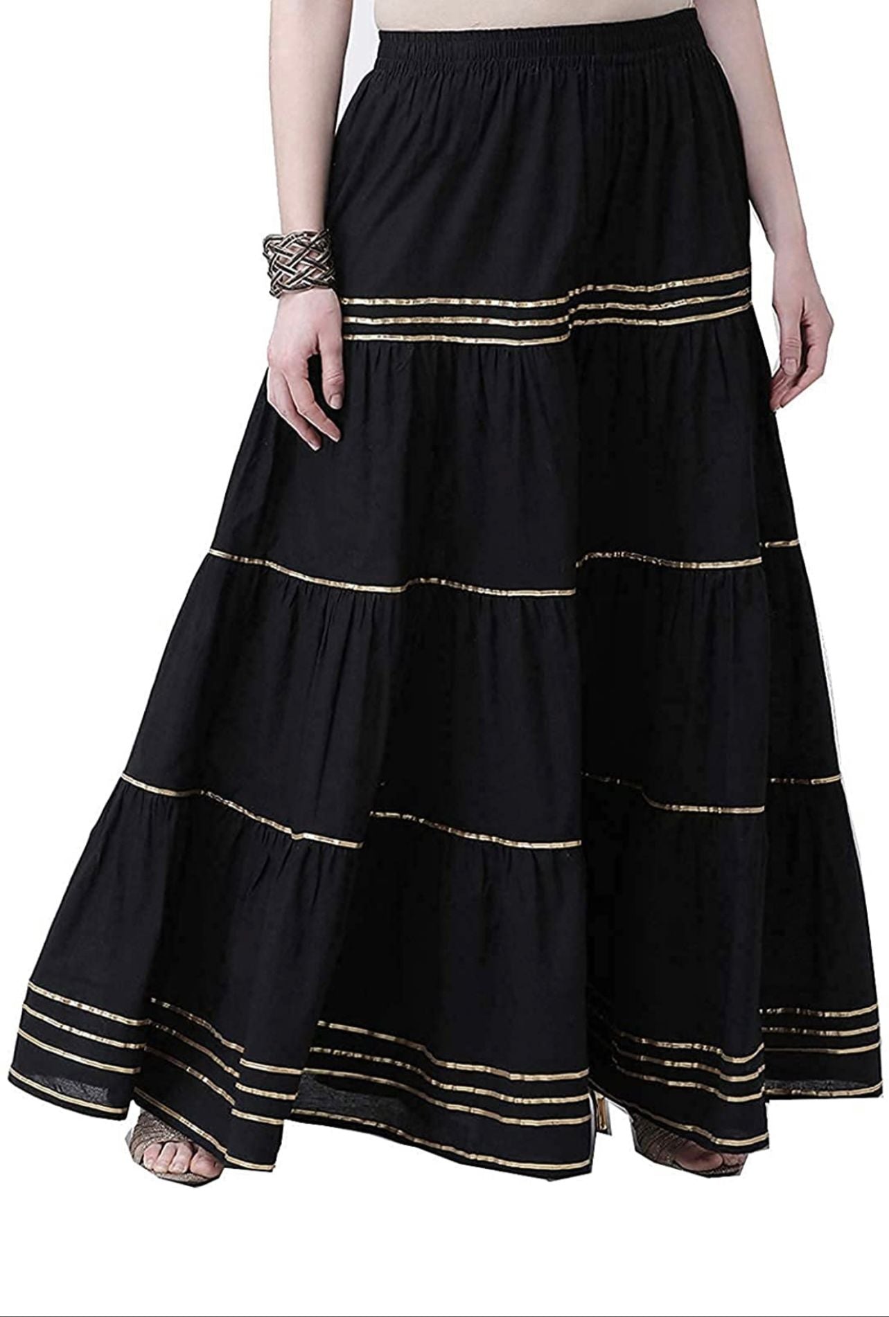 Premium Quality Black Garara to match with your festive and daily wear Kurtis